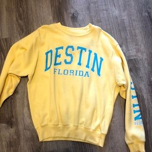 Destin Yellow Sweatshirt